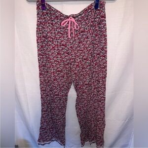 Kenzie pajama pants. Size large. Pink and black.